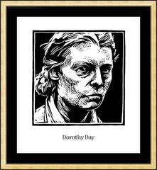 Wall Frame Gold - Dorothy Day by J. Lonneman