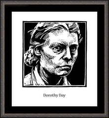 Wall Frame Espresso - Dorothy Day by J. Lonneman