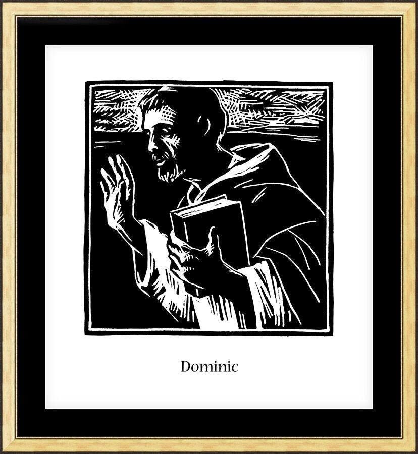 Wall Frame Gold, Matted - St. Dominic by Julie Lonneman - Trinity Stores