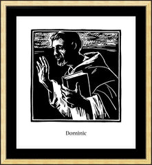 Wall Frame Gold - St. Dominic by J. Lonneman