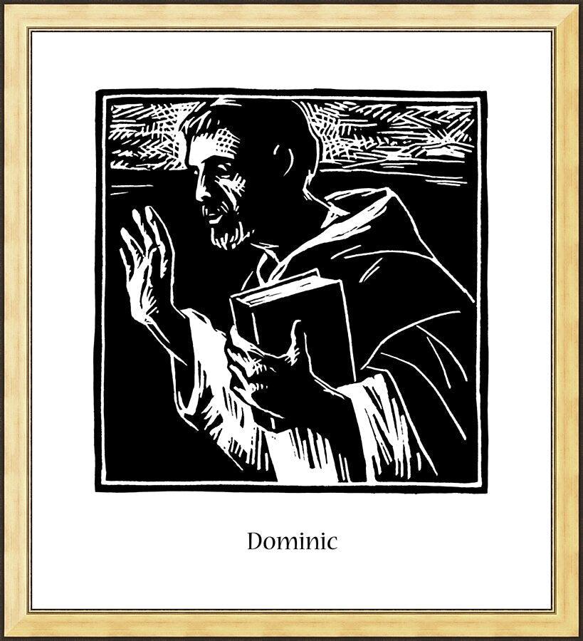 Wall Frame Gold - St. Dominic by Julie Lonneman - Trinity Stores