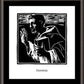 Wall Frame Espresso, Matted - St. Dominic by J. Lonneman