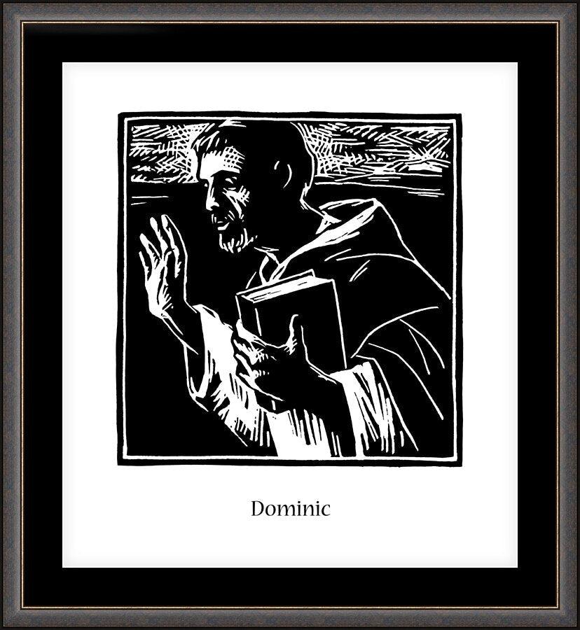 Wall Frame Espresso, Matted - St. Dominic by Julie Lonneman - Trinity Stores