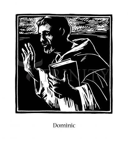 Wall Frame Black, Matted - St. Dominic by Julie Lonneman - Trinity Stores