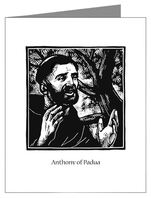 St. Anthony of Padua - Custom Text Note Card 