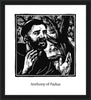 Wall Frame Black - St. Anthony of Padua by J. Lonneman