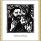 Wall Frame Gold - St. Anthony of Padua by J. Lonneman