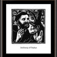 Wall Frame Espresso, Matted - St. Anthony of Padua by J. Lonneman