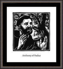 Wall Frame Espresso - St. Anthony of Padua by J. Lonneman