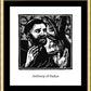 Wall Frame Gold, Matted - St. Anthony of Padua by J. Lonneman
