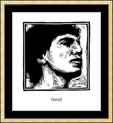 Wall Frame Gold - David by J. Lonneman