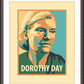 Wall Frame Espresso, Matted - Dorothy Day, 1938 by Julie Lonneman - Trinity Stores