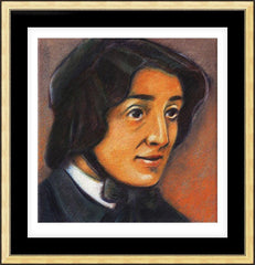 Wall Frame Gold - St. Elizabeth Ann Seton by J. Lonneman