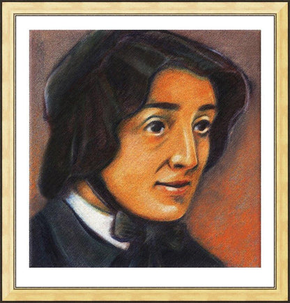 Wall Frame Gold - St. Elizabeth Ann Seton by Julie Lonneman - Trinity Stores