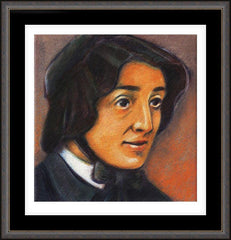 Wall Frame Espresso - St. Elizabeth Ann Seton by J. Lonneman