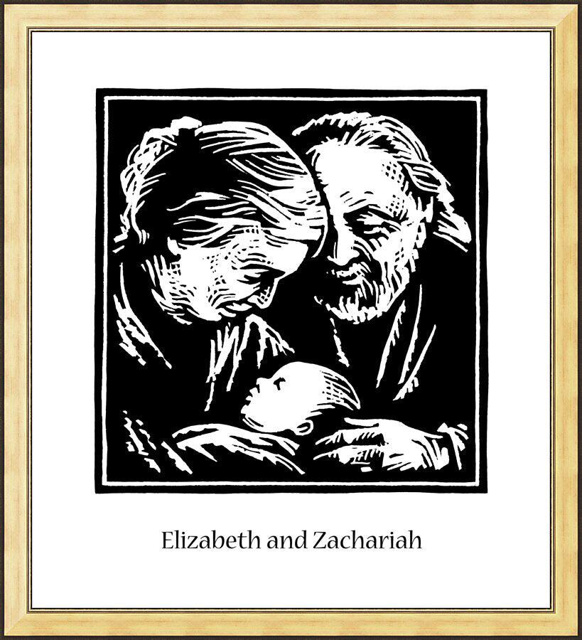 Wall Frame Gold - St. Elizabeth and Zachariah by Julie Lonneman - Trinity Stores