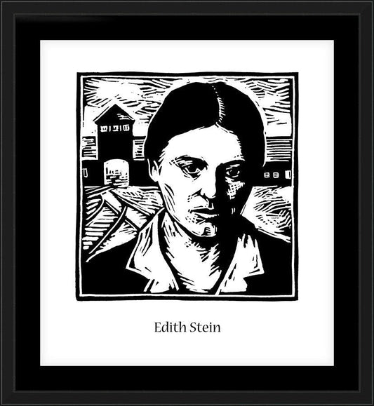 Wall Frame Black, Matted - St. Edith Stein by J. Lonneman