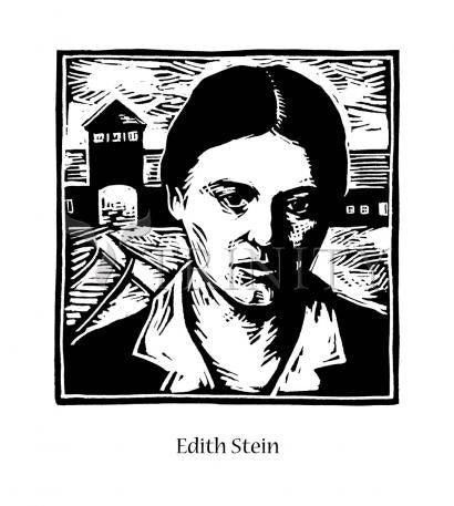 Wall Frame Black, Matted - St. Edith Stein by Julie Lonneman - Trinity Stores