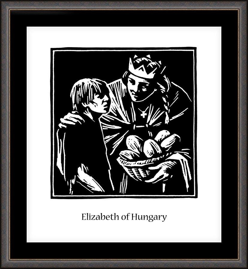 Wall Frame Espresso, Matted - St. Elizabeth of Hungary by Julie Lonneman - Trinity Stores