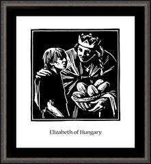 Wall Frame Espresso - St. Elizabeth of Hungary by J. Lonneman