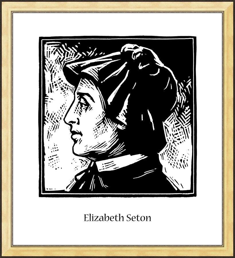 Wall Frame Gold - St. Elizabeth Seton by Julie Lonneman - Trinity Stores