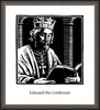 Wall Frame Espresso - St. Edward the Confessor by J. Lonneman