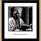 Wall Frame Gold, Matted - St. Edward the Confessor by J. Lonneman