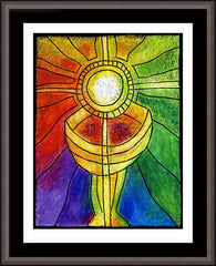 Wall Frame Espresso - Eucharist by J. Lonneman