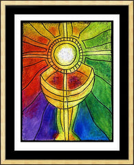 Wall Frame Gold - Eucharist by J. Lonneman