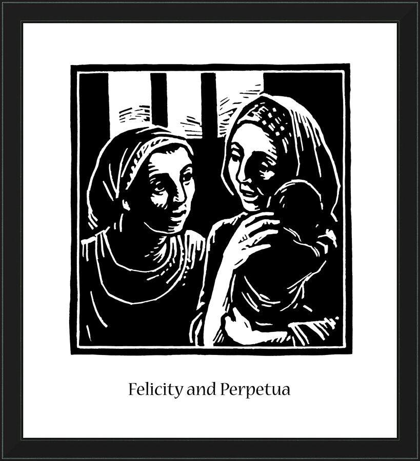 Wall Frame Black - Sts. Felicity and Perpetua by Julie Lonneman - Trinity Stores