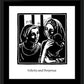 Wall Frame Black, Matted - Sts. Felicity and Perpetua by Julie Lonneman - Trinity Stores