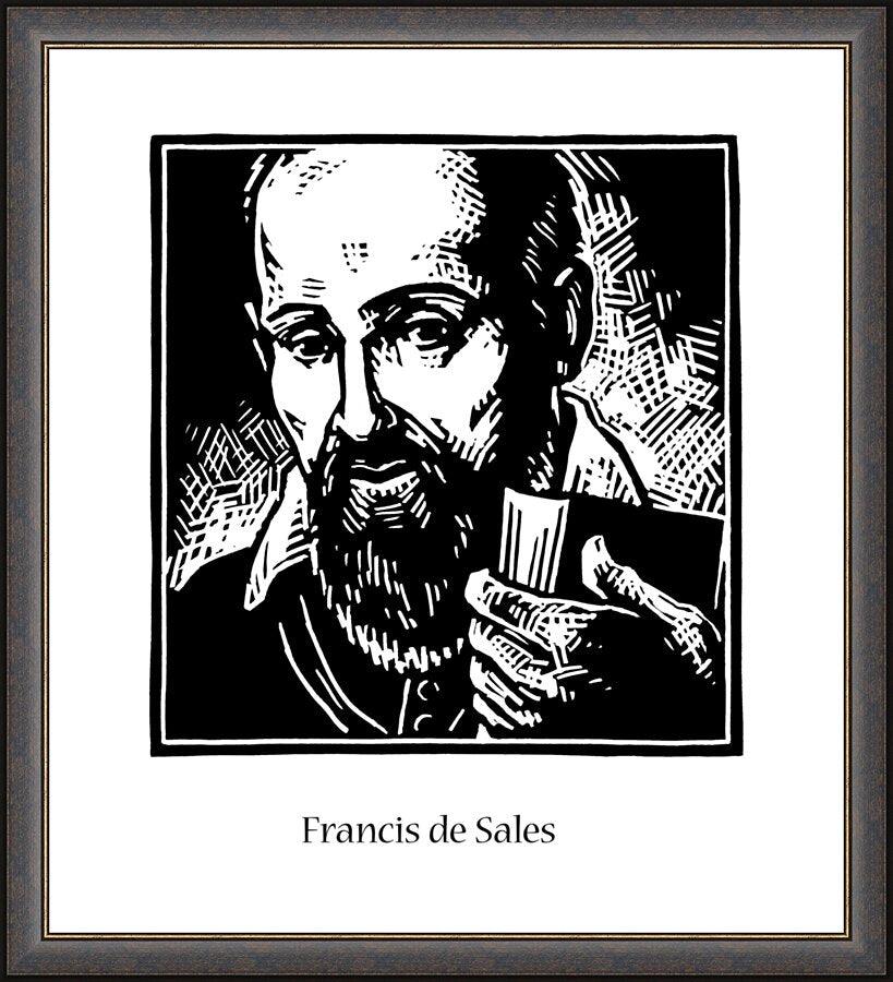 Wall Frame Espresso - St. Francis de Sales by J. Lonneman