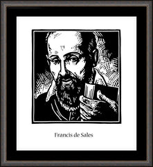 Wall Frame Espresso - St. Francis de Sales by J. Lonneman