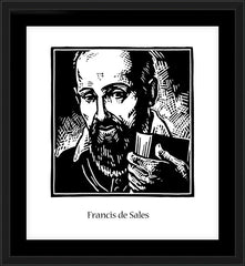 Wall Frame Black - St. Francis de Sales by J. Lonneman
