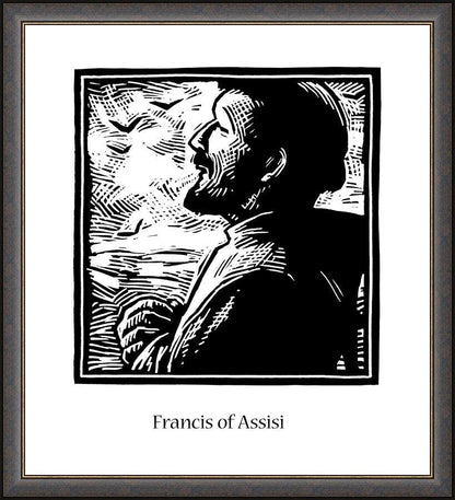 Wall Frame Espresso - St. Francis of Assisi by Julie Lonneman - Trinity Stores
