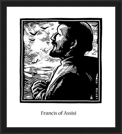 Wall Frame Black - St. Francis of Assisi by J. Lonneman