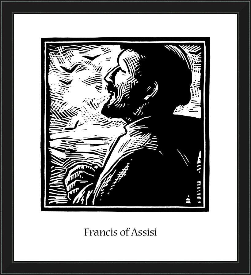 Wall Frame Black - St. Francis of Assisi by Julie Lonneman - Trinity Stores