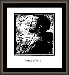 Wall Frame Espresso - St. Francis of Assisi by J. Lonneman