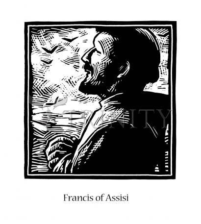 Wall Frame Espresso, Matted - St. Francis of Assisi by Julie Lonneman - Trinity Stores