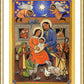 Wall Frame Gold, Matted - Folk Nativity by Julie Lonneman - Trinity Stores