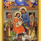 Wall Frame Espresso, Matted - Folk Nativity by Julie Lonneman - Trinity Stores