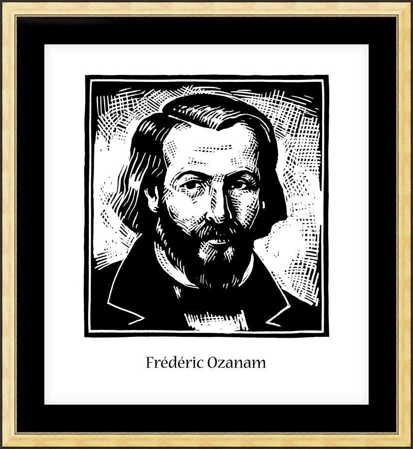 Wall Frame Gold, Matted - Frédéric Ozanam by Julie Lonneman - Trinity Stores