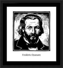 Wall Frame Black - Frédéric Ozanam by J. Lonneman