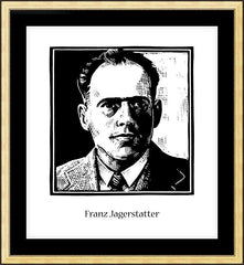 Wall Frame Gold - Bl. Franz Jägerstätter by J. Lonneman