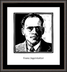 Wall Frame Espresso - Bl. Franz Jägerstätter by J. Lonneman