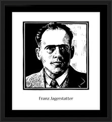 Wall Frame Black - Bl. Franz Jägerstätter by J. Lonneman
