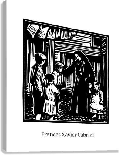 Canvas Print - St. Frances Xavier Cabrini by J. Lonneman