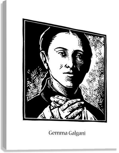 Canvas Print - St. Gemma Galgani by J. Lonneman