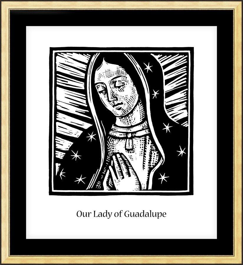 Wall Frame Gold, Matted - Our Lady of Guadalupe by Julie Lonneman - Trinity Stores