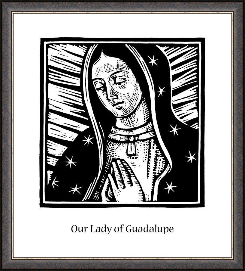 Wall Frame Espresso - Our Lady of Guadalupe by Julie Lonneman - Trinity Stores